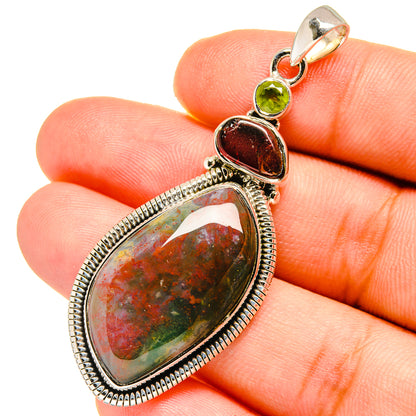 Bloodstone Pendants handcrafted by Ana Silver Co - PD12868