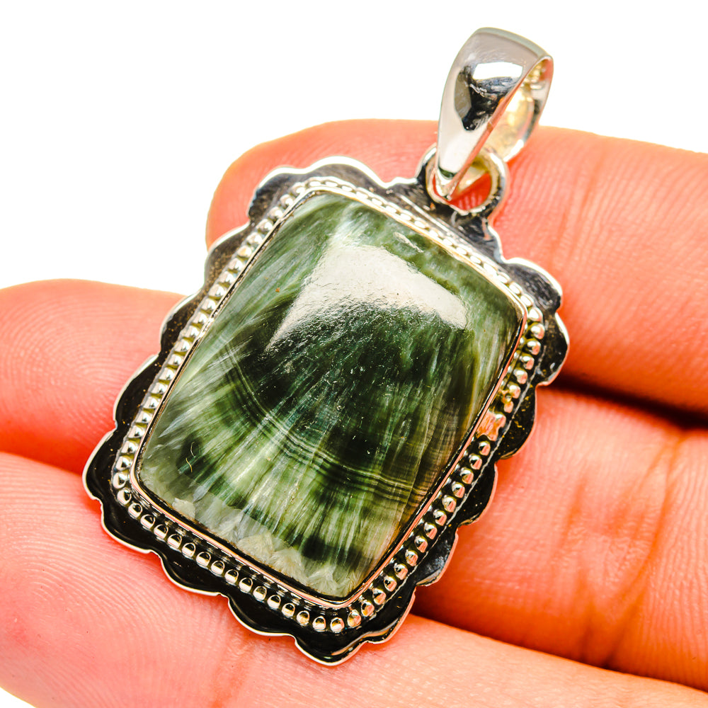 Seraphinite Pendants handcrafted by Ana Silver Co - PD12870