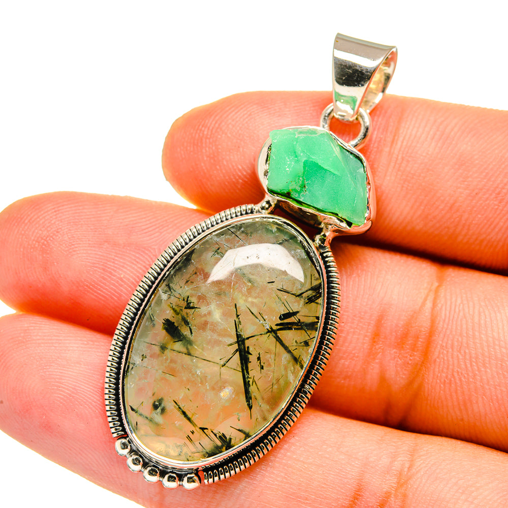 Prehnite Pendants handcrafted by Ana Silver Co - PD12874