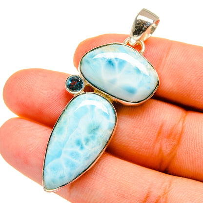 Larimar Pendants handcrafted by Ana Silver Co - PD12877