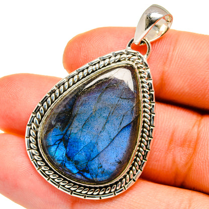 Labradorite Pendants handcrafted by Ana Silver Co - PD12881