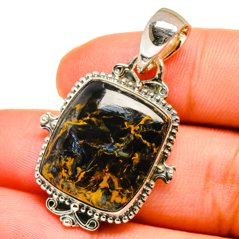 Pietersite Pendants handcrafted by Ana Silver Co - PD12882