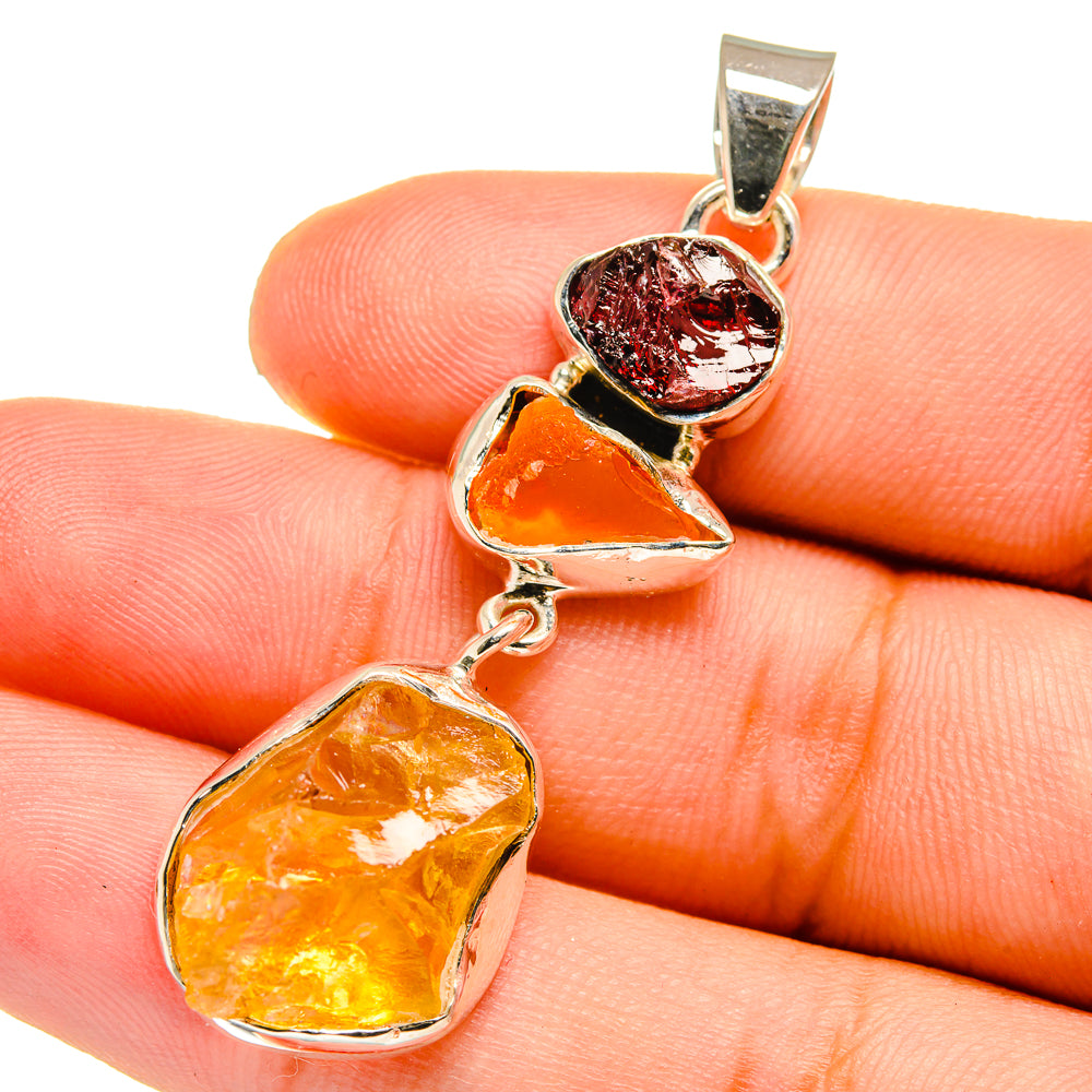 Citrine Pendants handcrafted by Ana Silver Co - PD12885