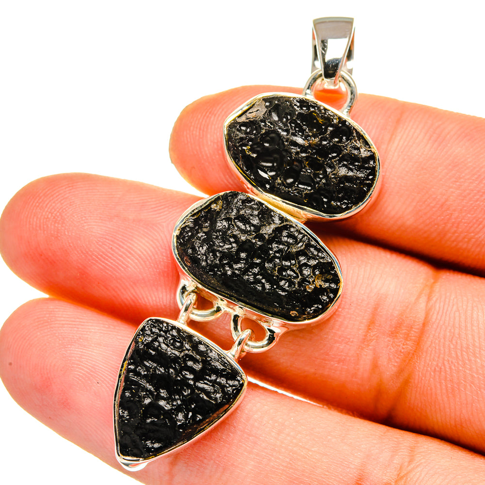 Tektite Pendants handcrafted by Ana Silver Co - PD12886