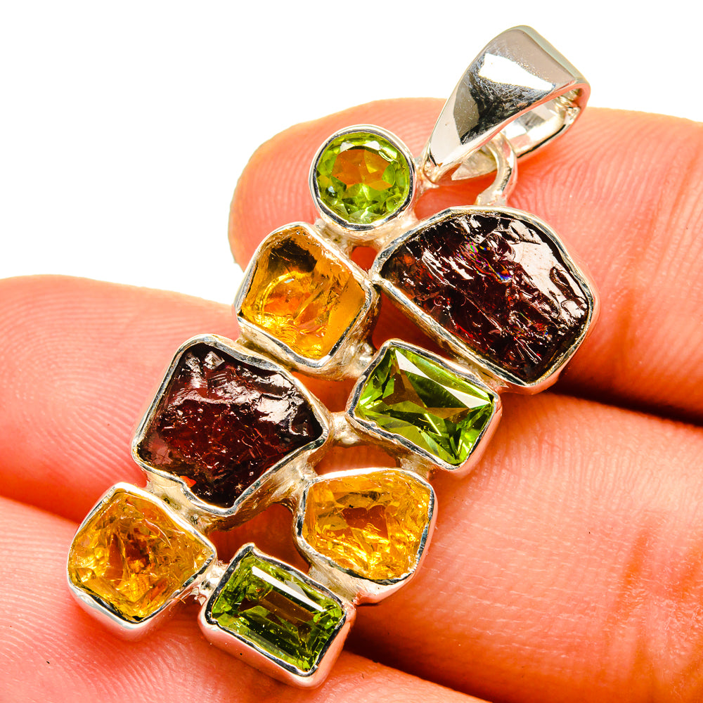 Garnet Pendants handcrafted by Ana Silver Co - PD12888