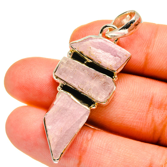 Kunzite Pendants handcrafted by Ana Silver Co - PD12891
