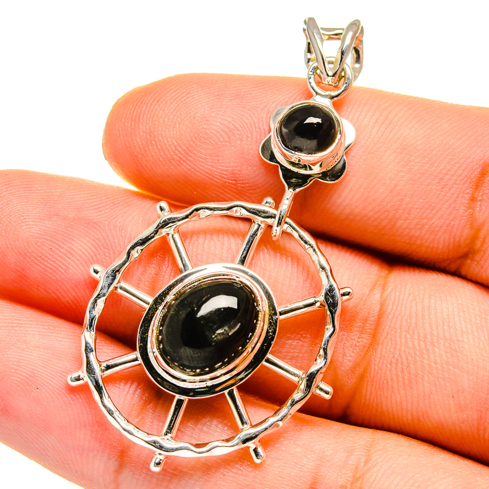 Star Diopside Pendants handcrafted by Ana Silver Co - PD12895