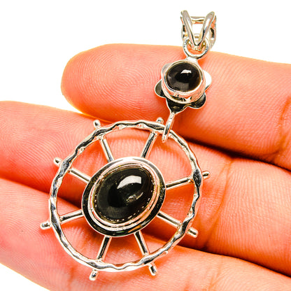 Star Diopside Pendants handcrafted by Ana Silver Co - PD12895
