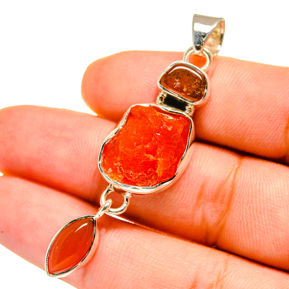 Carnelian Pendants handcrafted by Ana Silver Co - PD12897