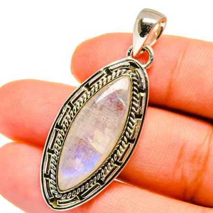 Rainbow Moonstone Pendants handcrafted by Ana Silver Co - PD12900