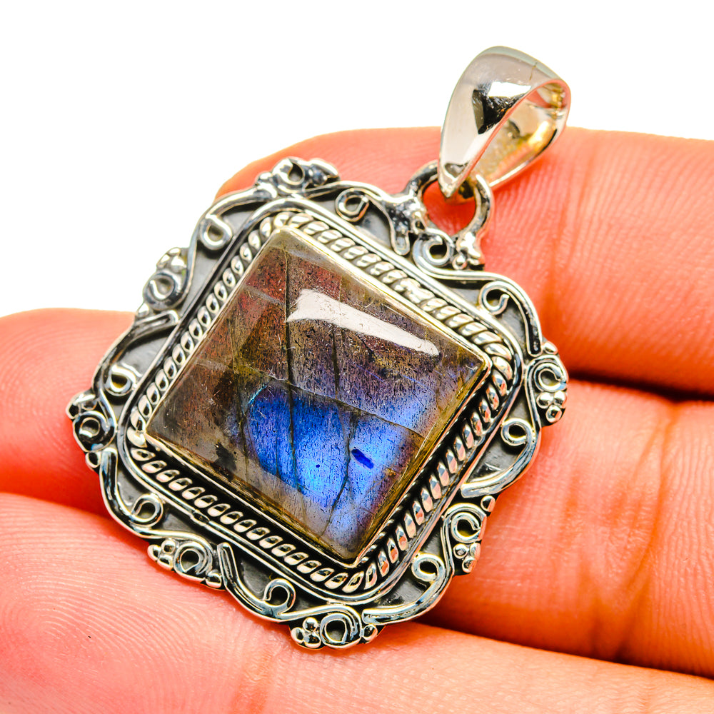 Labradorite Pendants handcrafted by Ana Silver Co - PD12903