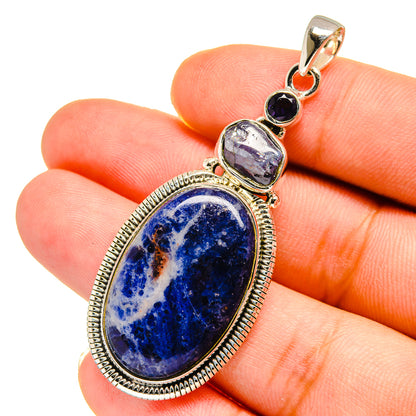 Sodalite Pendants handcrafted by Ana Silver Co - PD12905