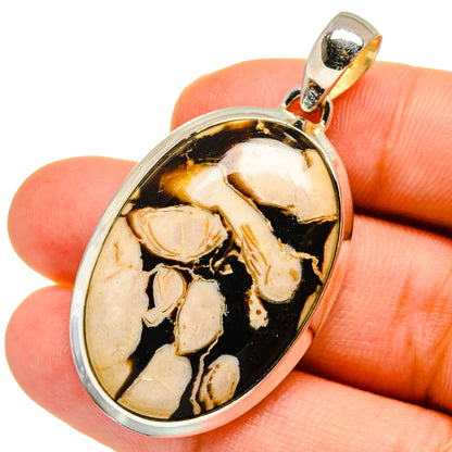 Peanut Wood Jasper Pendants handcrafted by Ana Silver Co - PD12909