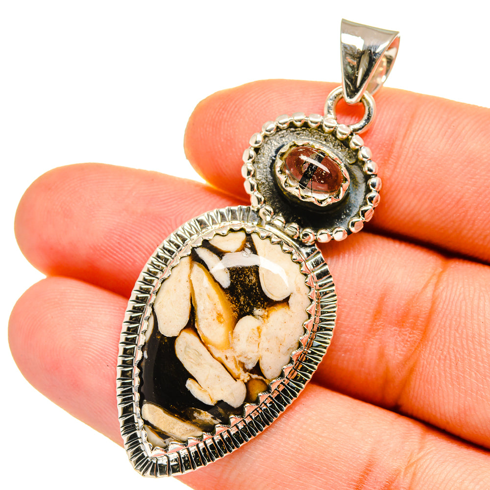 Peanut Wood Jasper Pendants handcrafted by Ana Silver Co - PD12912