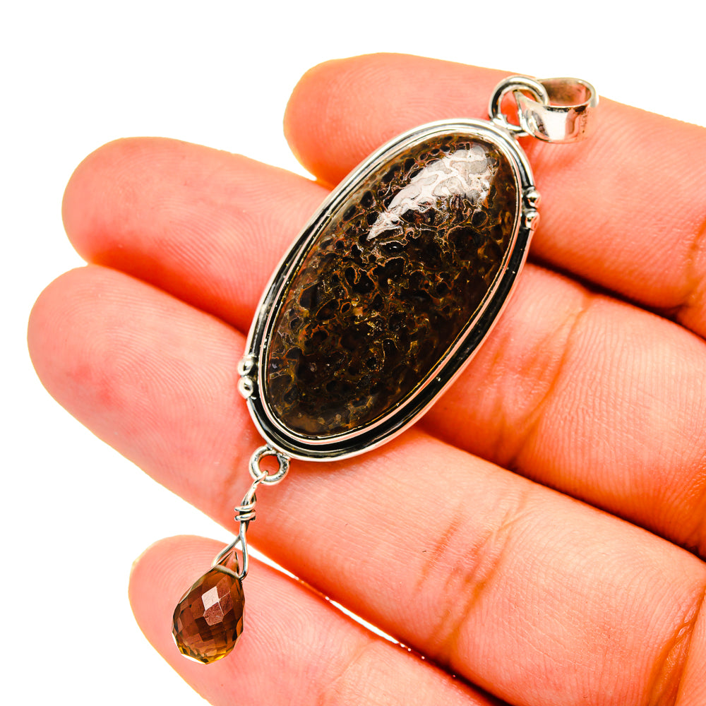 Dinosaur Bone Pendants handcrafted by Ana Silver Co - PD12919
