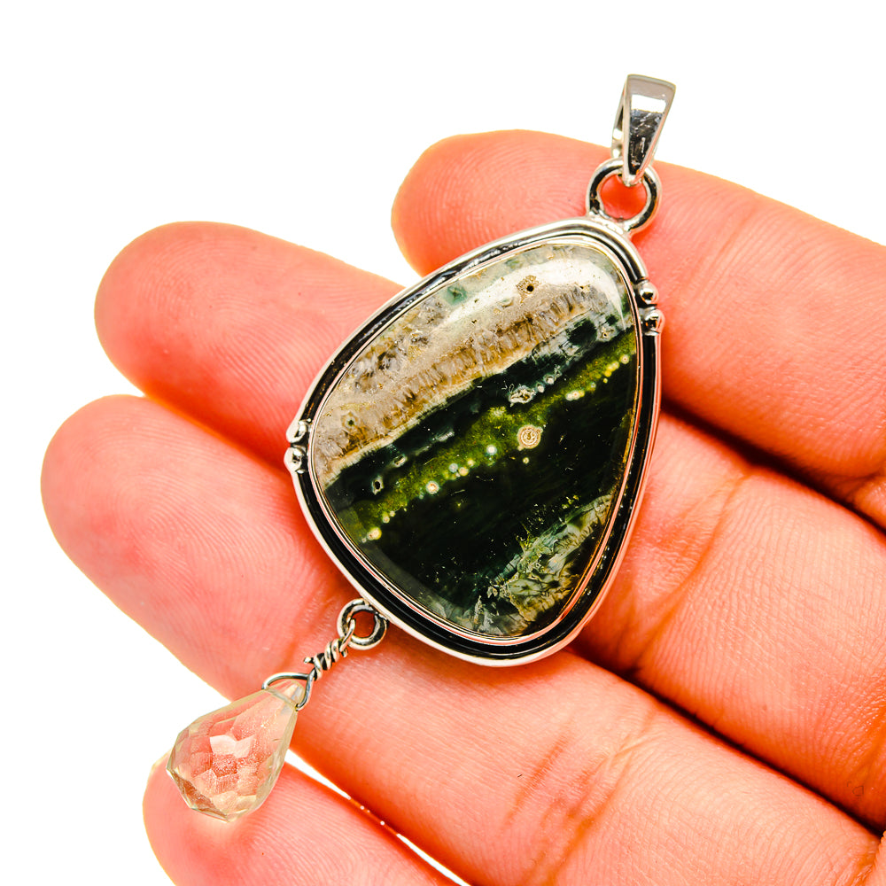 Ocean Jasper Pendants handcrafted by Ana Silver Co - PD12923