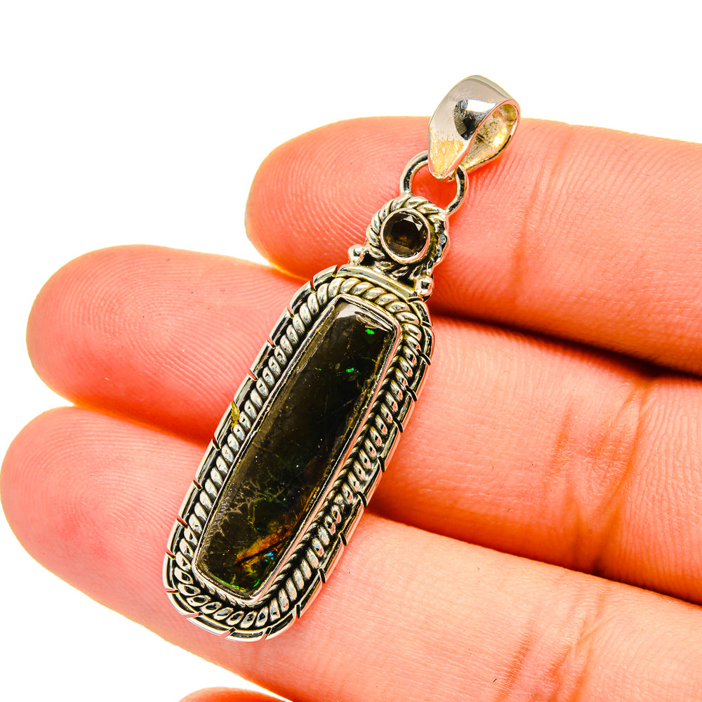 Ammolite Pendants handcrafted by Ana Silver Co - PD12930