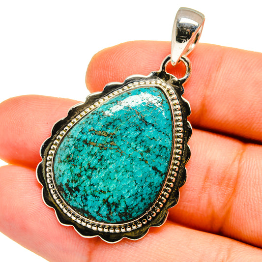 Chrysocolla Pendants handcrafted by Ana Silver Co - PD12941