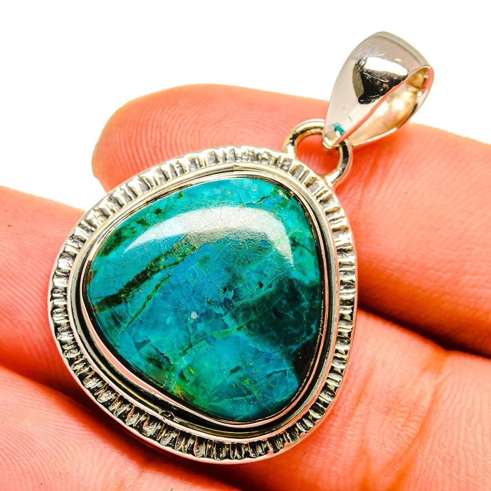 Chrysocolla Pendants handcrafted by Ana Silver Co - PD12942