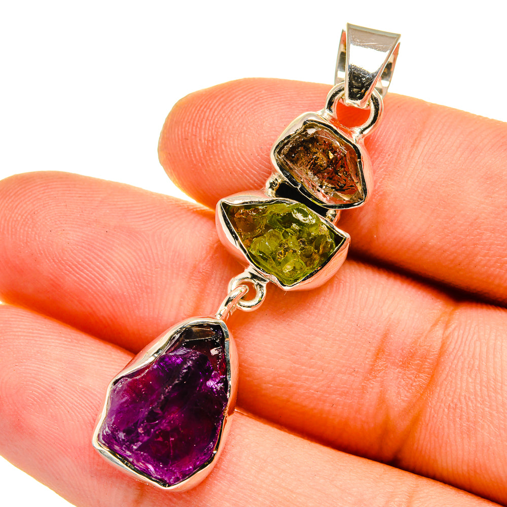 Amethyst Pendants handcrafted by Ana Silver Co - PD12952