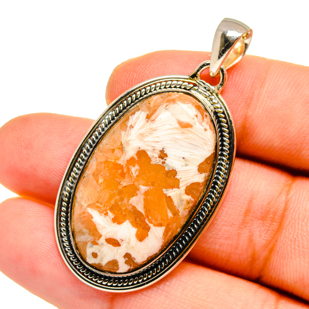 Scolecite Pendants handcrafted by Ana Silver Co - PD12955