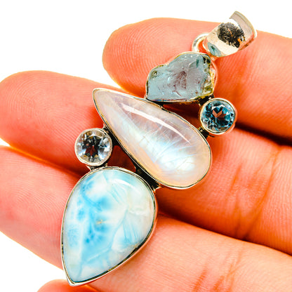 Larimar Pendants handcrafted by Ana Silver Co - PD12965