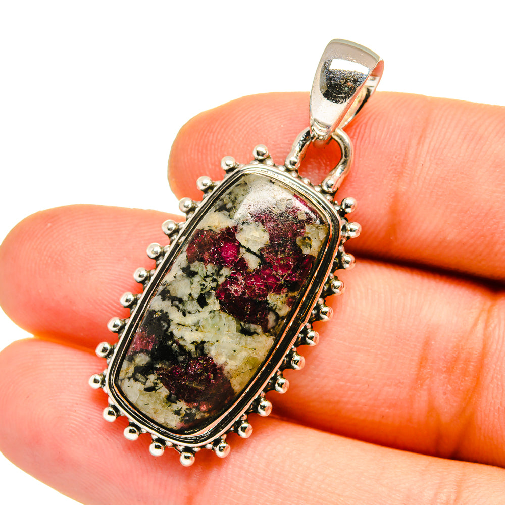 Russian Eudialyte Pendants handcrafted by Ana Silver Co - PD12970