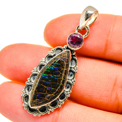 Ammolite Pendants handcrafted by Ana Silver Co - PD12977