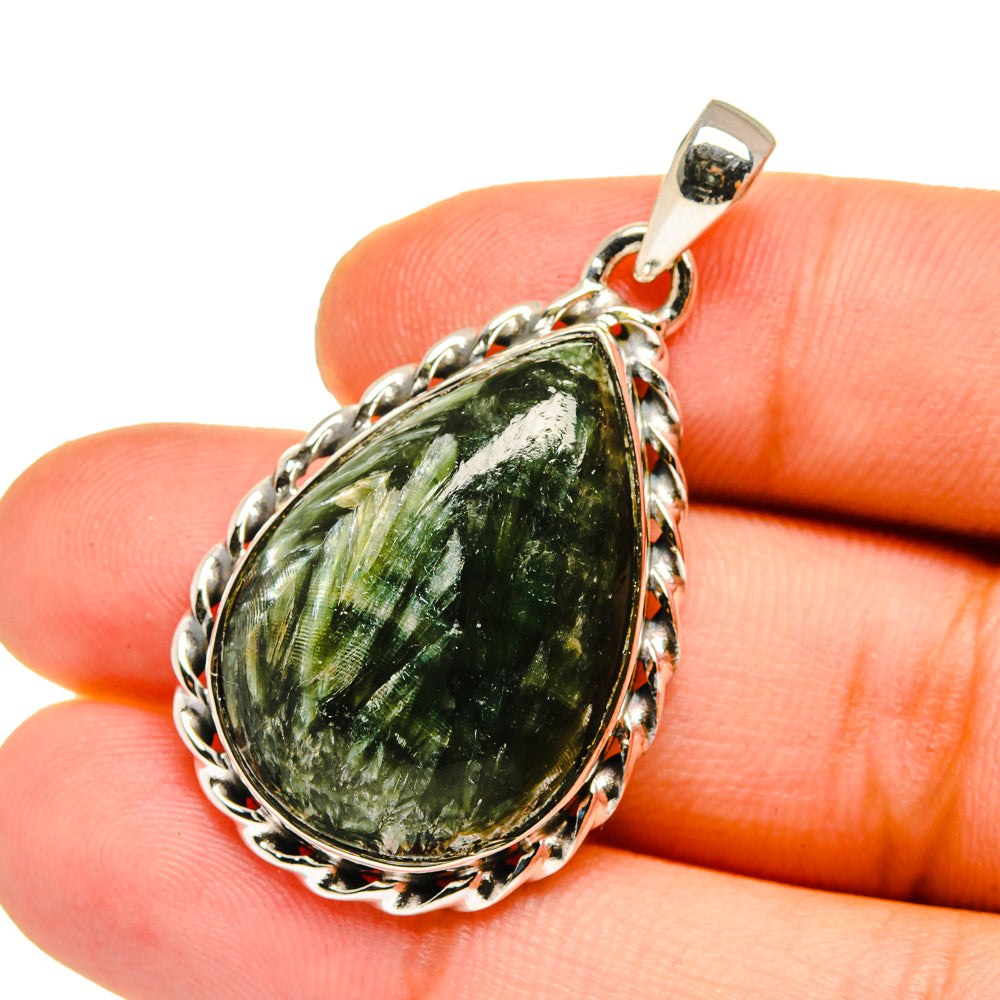 Seraphinite Pendants handcrafted by Ana Silver Co - PD12978