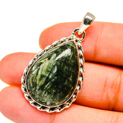 Seraphinite Pendants handcrafted by Ana Silver Co - PD12978