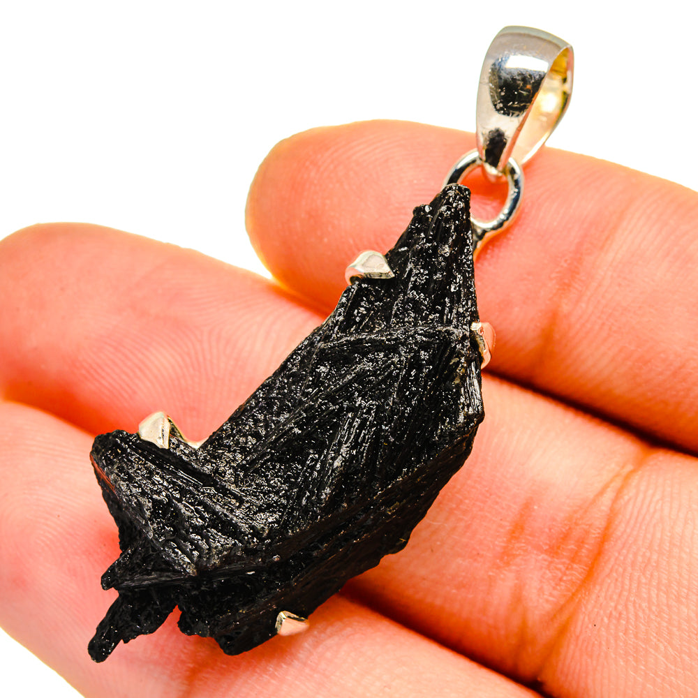 Black Tourmaline Pendants handcrafted by Ana Silver Co - PD12982