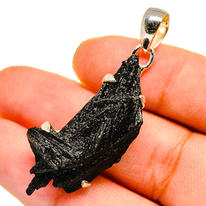 Black Tourmaline Pendants handcrafted by Ana Silver Co - PD12982