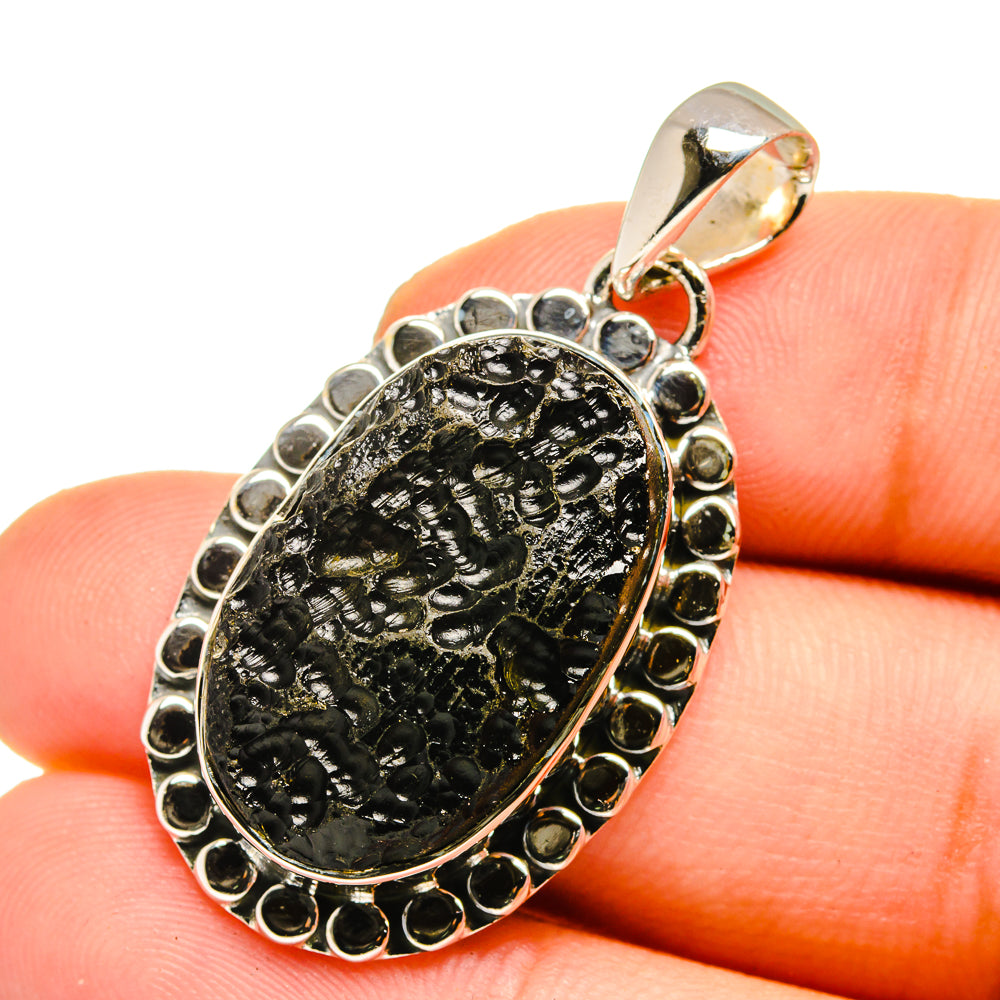 Tektite Pendants handcrafted by Ana Silver Co - PD12985