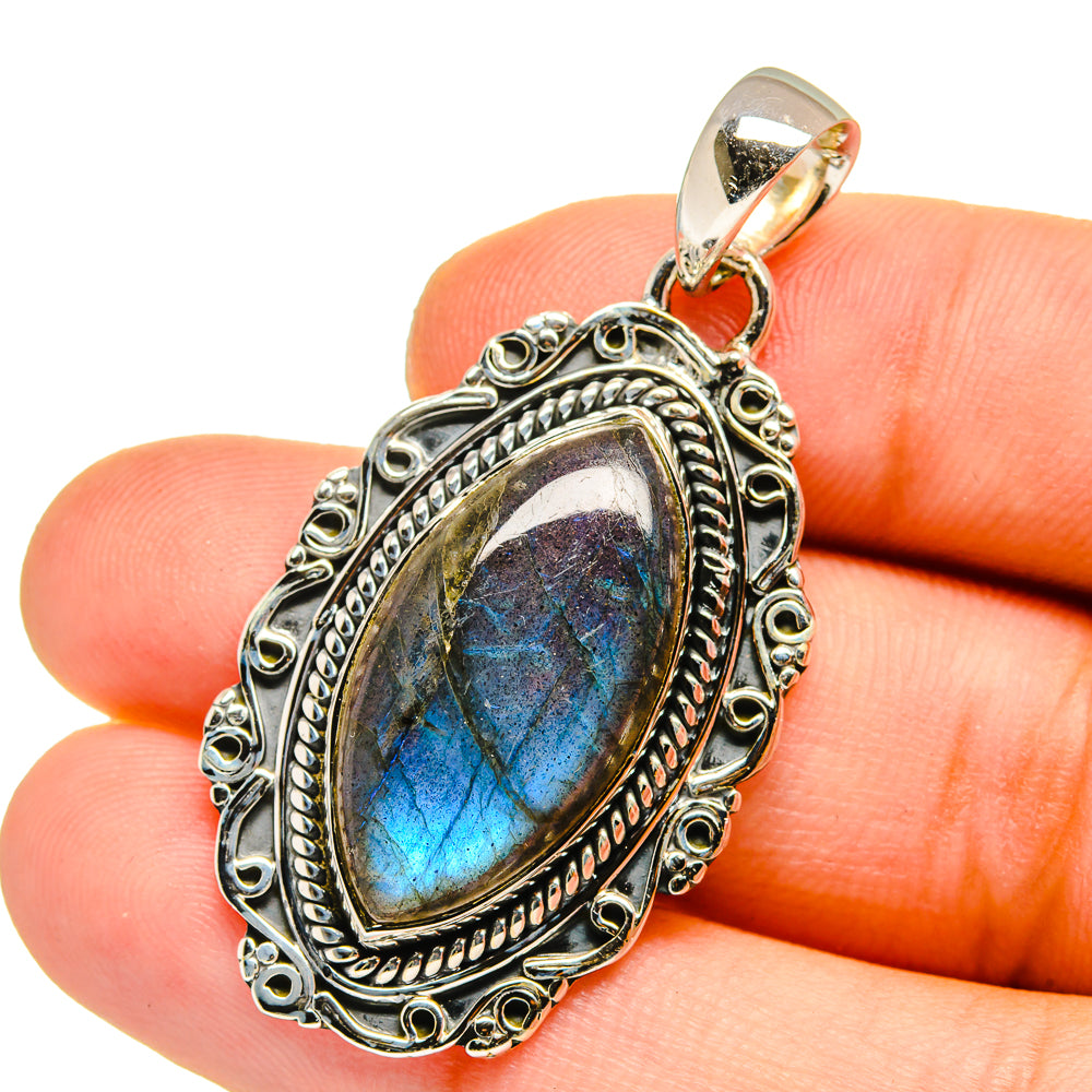 Labradorite Pendants handcrafted by Ana Silver Co - PD12989