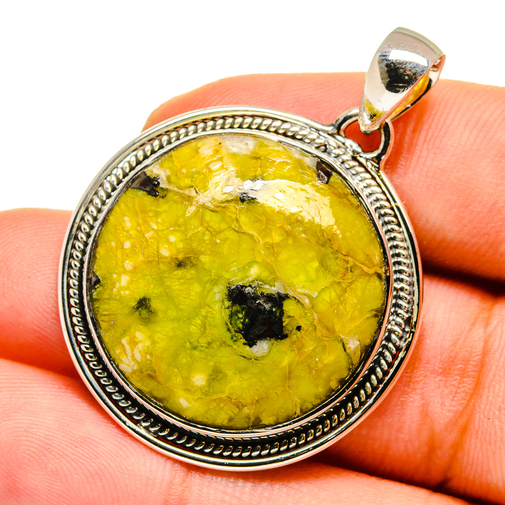 Bumble Bee Jasper Pendants handcrafted by Ana Silver Co - PD12999