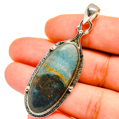 Blue Scheelite Pendants handcrafted by Ana Silver Co - PD13005