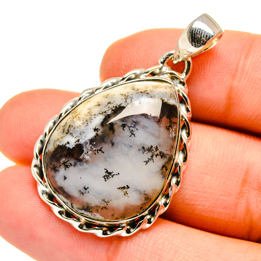 Dendritic Opal Pendants handcrafted by Ana Silver Co - PD13008