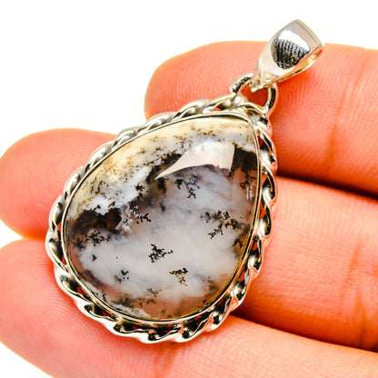 Dendritic Opal Pendants handcrafted by Ana Silver Co - PD13008
