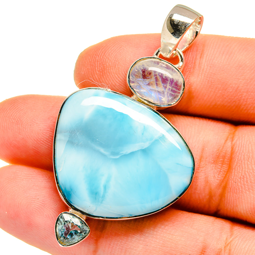 Larimar Pendants handcrafted by Ana Silver Co - PD13011