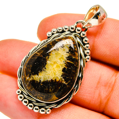 Septarian Nodule Pendants handcrafted by Ana Silver Co - PD13017