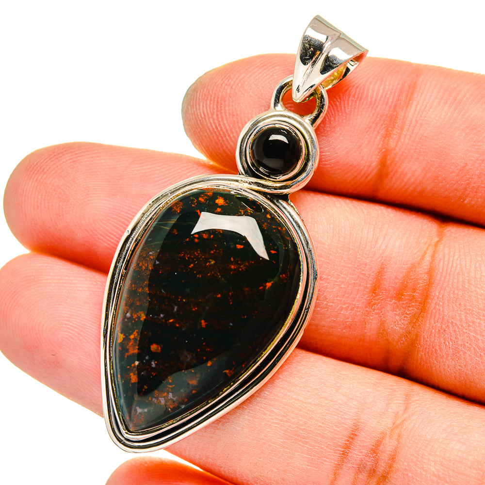 Bloodstone Pendants handcrafted by Ana Silver Co - PD13020