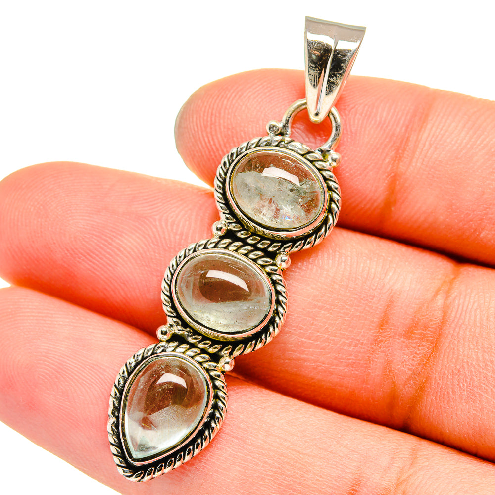 Aquamarine Pendants handcrafted by Ana Silver Co - PD13031