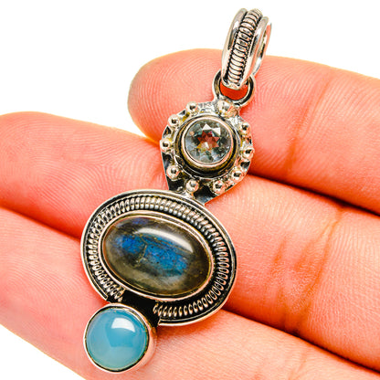 Labradorite Pendants handcrafted by Ana Silver Co - PD13036