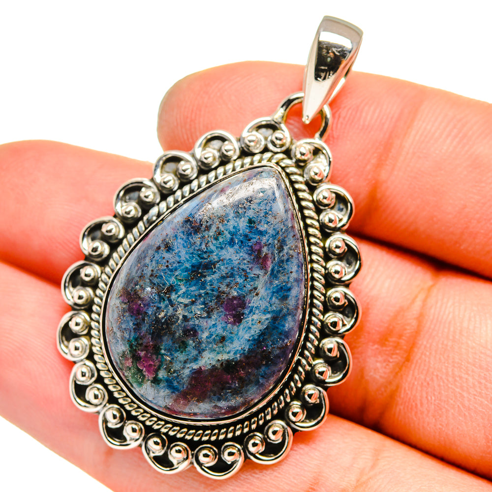 Ruby Fuchsite Pendants handcrafted by Ana Silver Co - PD13037