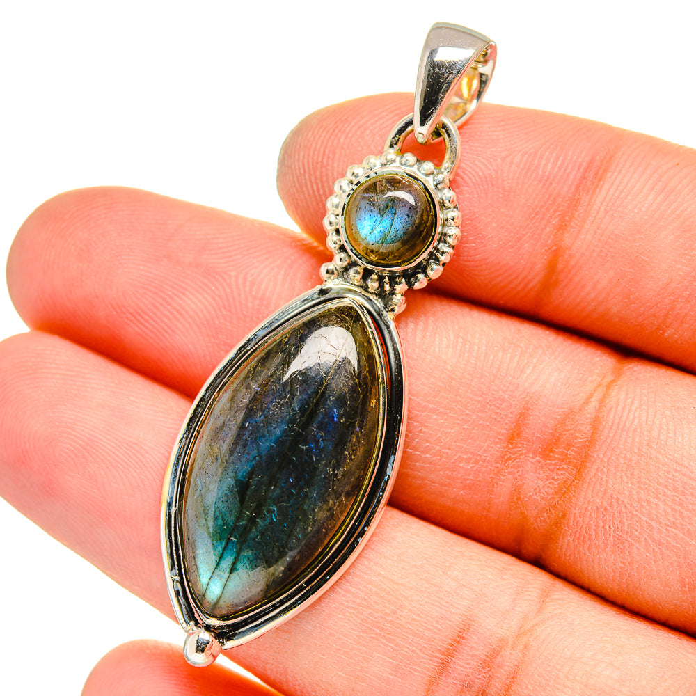 Labradorite Pendants handcrafted by Ana Silver Co - PD13052