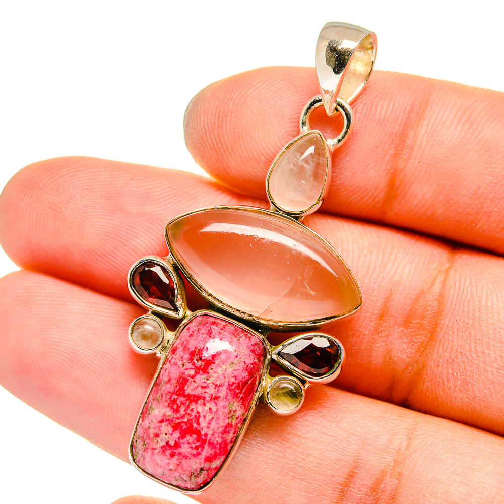 Thulite Pendants handcrafted by Ana Silver Co - PD13061