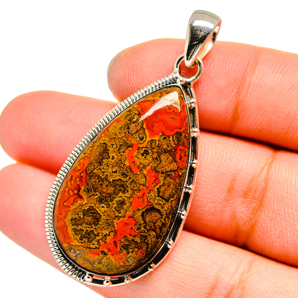 Moroccan Agate Pendants handcrafted by Ana Silver Co - PD13073