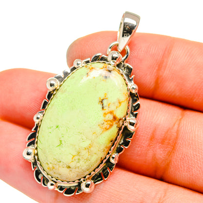 Lemon Chrysoprase Pendants handcrafted by Ana Silver Co - PD13082