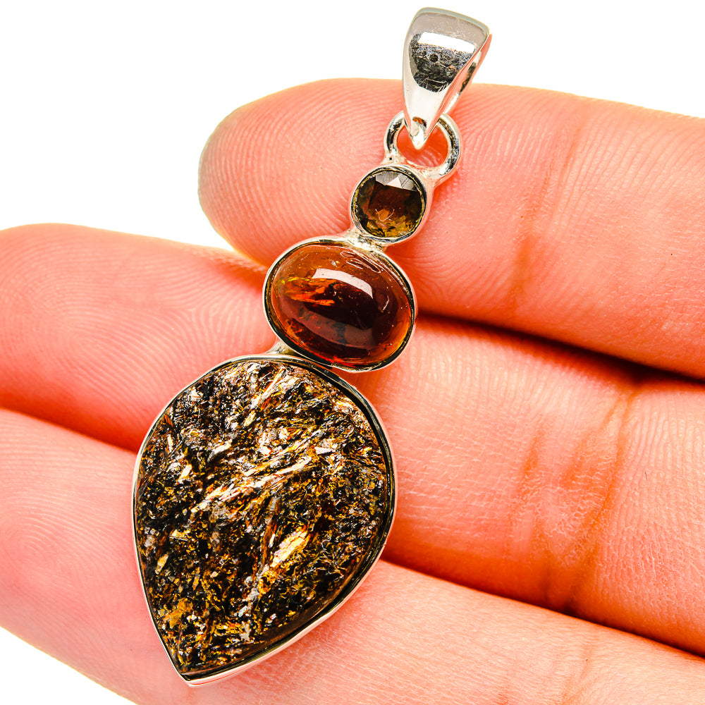 Astrophyllite Pendants handcrafted by Ana Silver Co - PD13083