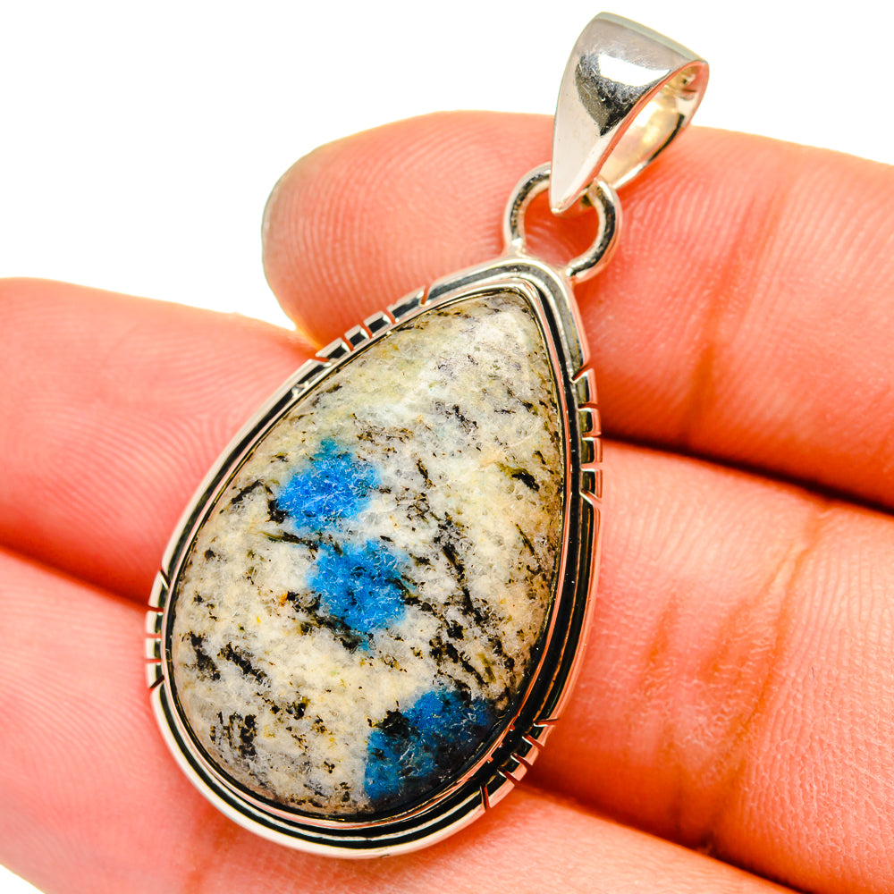 K2 Blue Azurite Pendants handcrafted by Ana Silver Co - PD13091
